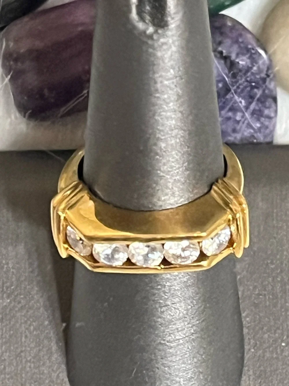 Channel Set Gold Ring